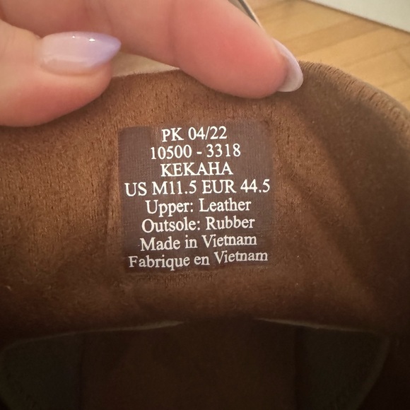 OluKai Men's Brown Leather Lace-Up Casual Boots - Picture 4 of 6